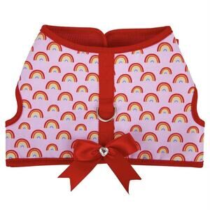 Dog/Puppy Harness‎ Small 15-20” Chest Walking Vest Rainbow Print Pride Festival